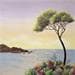 Gemälde Contemplation von Blandin Magali | Gemälde Figurativ Landschaften Marine Öl