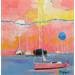 Painting Mouillage en rose by Menant Alain | Painting Acrylic