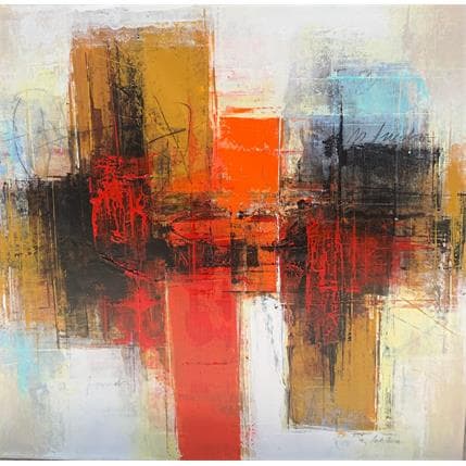 Painting Louvores by Silveira Saulo | Painting Abstract Acrylic