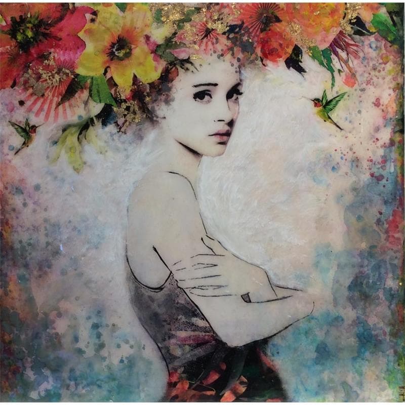 Painting autoamor by Bofill Laura | Painting Figurative Mixed