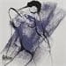 Painting Joyeuse 1 by Chaperon Martine | Painting Figurative Nude Acrylic