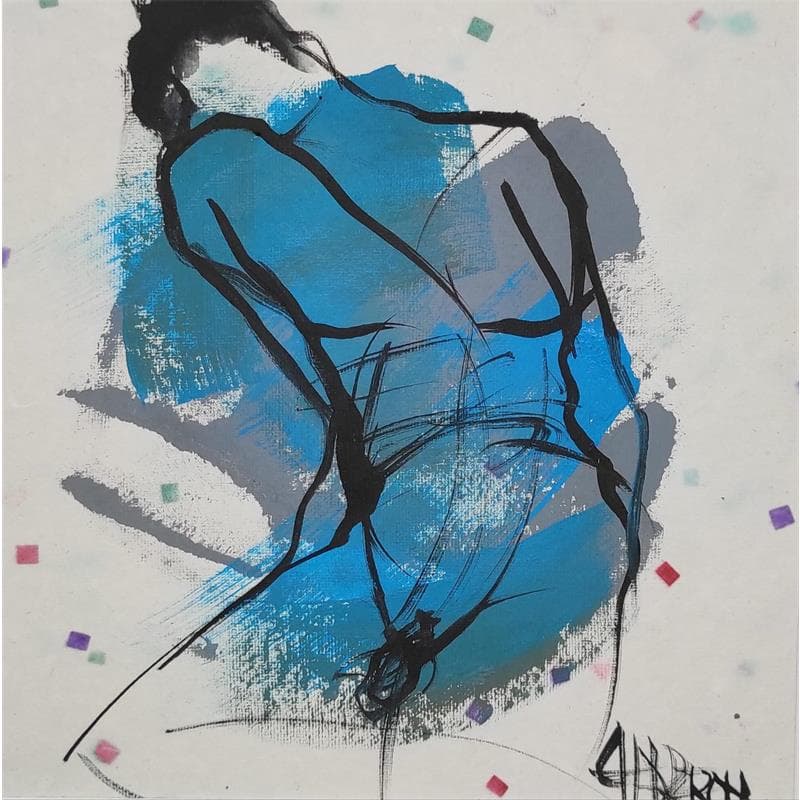 Painting Humeur festive by Chaperon Martine | Painting Figurative Nude Acrylic