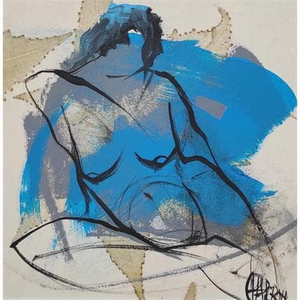 Painting Floral 2 by Chaperon Martine | Painting Figurative Mixed Nude, Pop icons