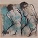 Painting Quotidien 1 by Chaperon Martine | Painting Figurative Nude Acrylic