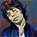 Painting Mick Jagger  by Medeya Lemdiya | Painting