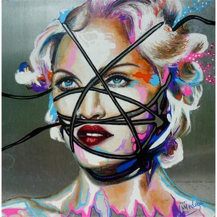 Painting Rebel Heart by Medeya Lemdiya | Painting Pop art Acrylic, Metal, Oil Pop icons, Portrait