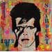Peinture Bowie par Kikayou | Tableau Pop-art Portraits Icones Pop Graffiti