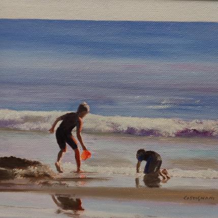 Painting Seaside 5 by Castignani Sergi | Painting Figurative Acrylic, Oil Life style, Marine, Pop icons