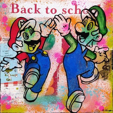 Peinture Luigi and Mario par Kikayou | Tableau Pop art Graffiti icones Pop