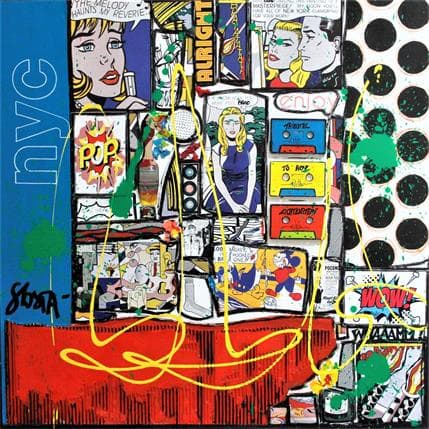Painting Brad, Tribute to Roy Lichtenstein by Costa Sophie | Painting  Pop icons