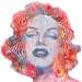 Peinture Marilyn Monroe, élégante et raffinée par Schroeder Virginie | Tableau Pop-art Icones Pop Acrylique