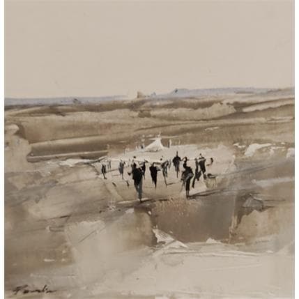 Painting Horizon by Poumelin Richard | Painting Figurative Landscapes