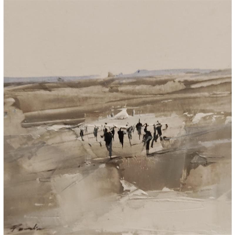 Painting Horizon by Poumelin Richard | Painting Figurative Landscapes Oil