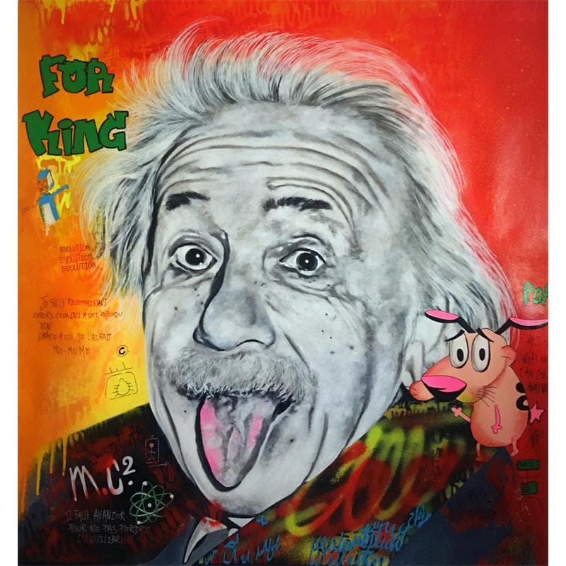 Painting E=MC² by Molla Nathalie  | Painting Pop icons