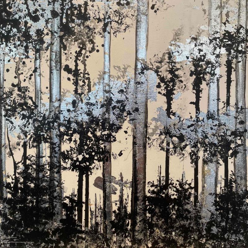 Peinture La lisière de la forêt par Locoge Alice | Tableau Acrylique