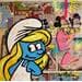 Gemälde Comic Smurfette von Miller Jen  | Gemälde Street art Pop-Ikonen