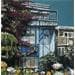 Painting Maison bleue de Lombard St by Touras Sophie-Kim  | Painting Figurative Urban