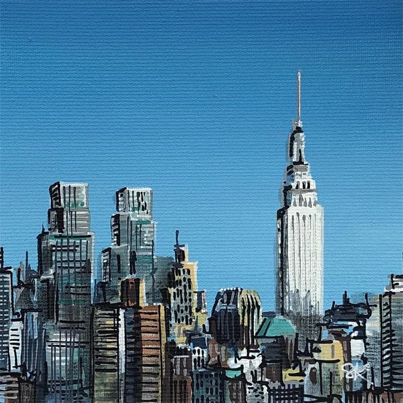Gemälde New York Empire state building von Touras Sophie-Kim  | Gemälde Figurativ Urban