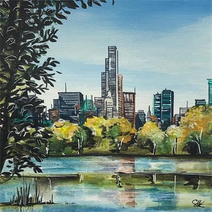 Gemälde Balade à Central park von Touras Sophie-Kim  | Gemälde  Pop-Ikonen