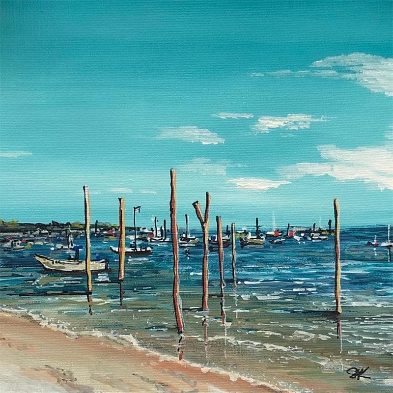 Painting Entre bassin et océan by Touras Sophie-Kim  | Painting