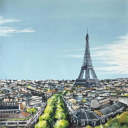 Painting Au-dessus de Paris by Touras Sophie-Kim  | Painting