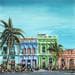 Painting Les couleurs de la Havane by Touras Sophie-Kim  | Painting Figurative Mixed Urban
