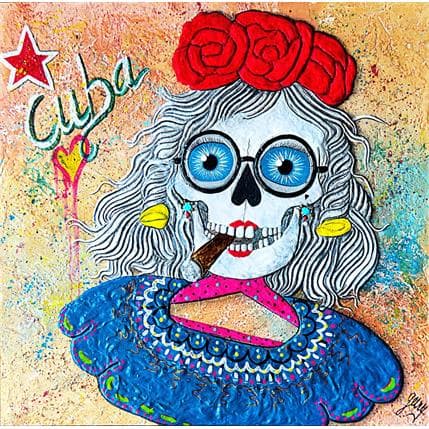 Painting Feliz Cubano by Geiry | Painting Pop art Mixed