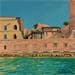 Painting Port de Marseille by Argall Julie | Painting Figurative Landscapes Urban Marine Oil