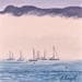 Peinture Brume sur le Cap Canaille par Argall Julie | Tableau Figuratif Paysages Marine Huile