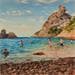 Gemälde Calanque de Figuerolles #1 von Argall Julie | Gemälde Figurativ Marine Alltagsszenen Öl