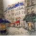 Peinture Deux heures à passer ensemble par Rousseau Patrick | Tableau Figuratif Huile Vues urbaines