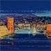 Painting Retour du Frioul, Marseille by Corbière Liisa | Painting Figurative Oil Landscapes Urban Marine