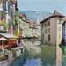 Painting Annecy - N18 by Khodakivskyi Vasily | Painting Figurative Urban Watercolor