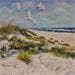 Peinture Dunes et mouettes 3 par Lallemand Yves | Tableau Figuratif Marine Acrylique