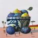 Painting Figues et prunes by Lionnet Pascal | Painting Surrealism Still-life Acrylic