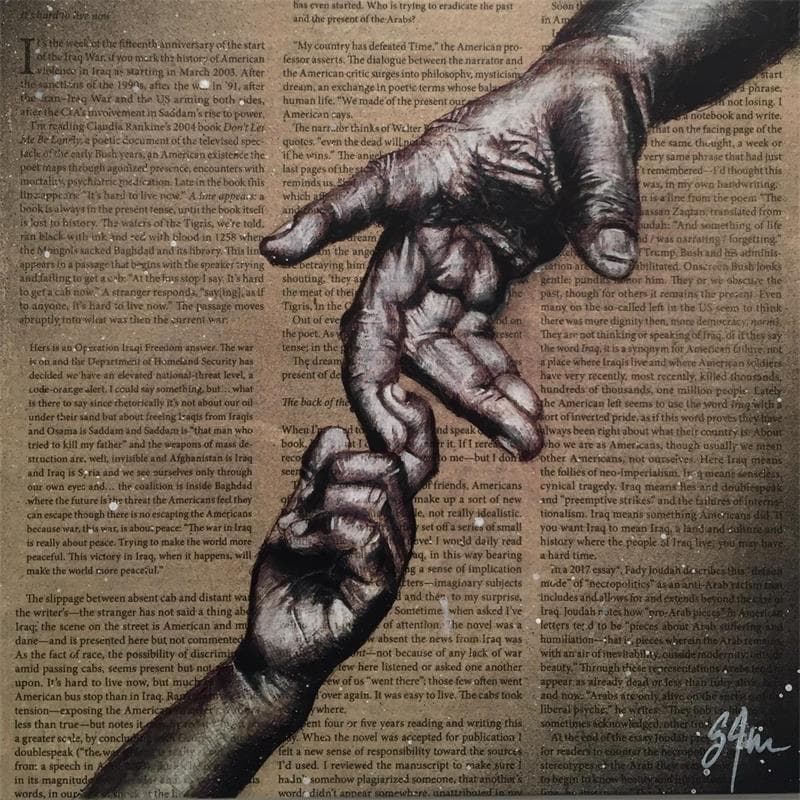 Painting Contact by S4m | Painting Street art Life style Acrylic