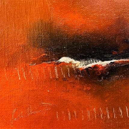 Painting Belle soiree by Dumontier Nathalie | Painting Abstract Oil Minimalist