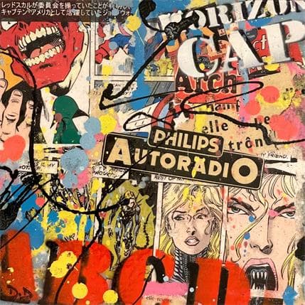 Gemälde Masc von Drioton David | Gemälde Pop-Art Acryl Pop-Ikonen