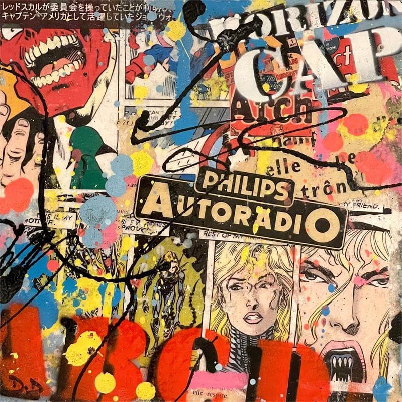 Painting Masc by Drioton David | Painting Pop-art Pop icons Acrylic