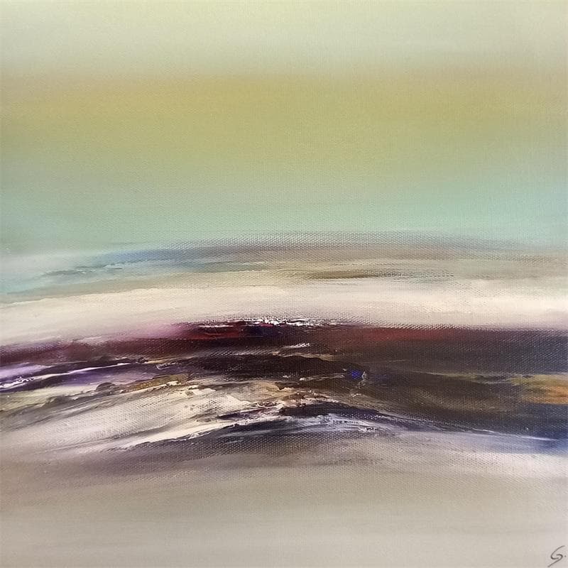 Painting Plénitude by Garella | Painting Abstract Acrylic Landscapes