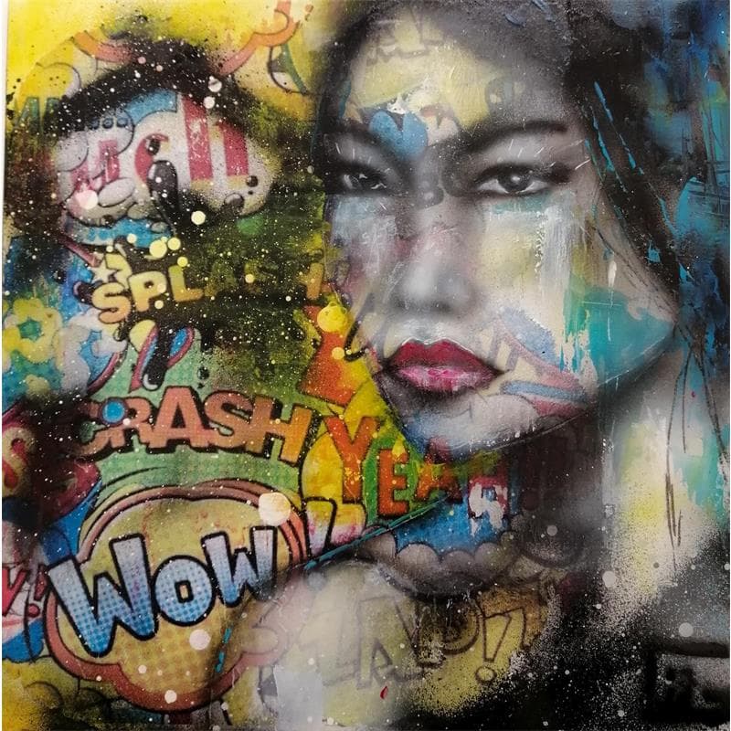 Painting Come on by Gil KD | Painting Street art Portrait Graffiti