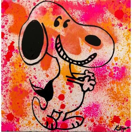 Painting Snoopy happy by Kikayou | Painting Pop-art Pop icons
