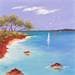 Gemälde Cap au sud 2 von Lyn | Gemälde Figurativ Landschaften Öl
