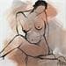 Painting Saveurs d'automne 2 by Chaperon Martine | Painting Figurative Nude Acrylic