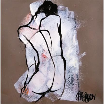 Painting Puissance 2 by Chaperon Martine | Painting Figurative Acrylic Nude