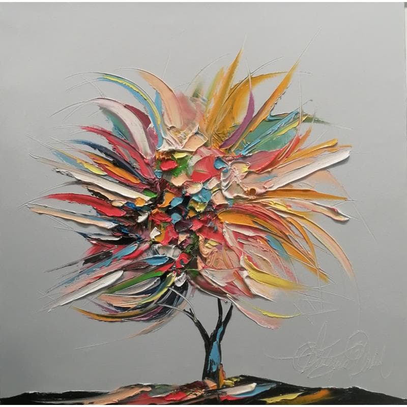 Peinture L'arbre des Passions par Fonteyne David | Tableau Figuratif Paysages Huile Acrylique