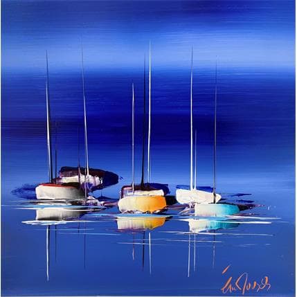 Painting Voyage en outremer by Munsch Eric | Painting Abstract Oil, Wood Marine