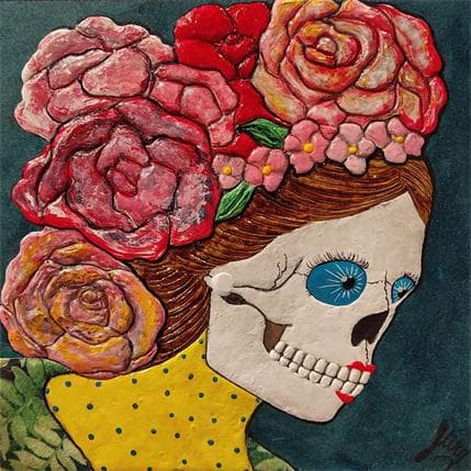 Painting Hermosa mexicana by Geiry | Painting Raw art Mixed Pop icons, Portrait