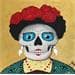 Peinture Frida del oro par Geiry | Tableau Figuratif Portraits