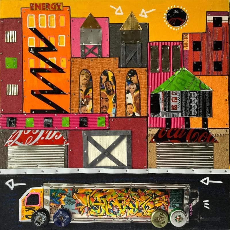 Painting Bronx Rythm by Lovisa | Painting Pop art Pop icons